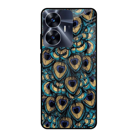 Peacock Feathers Glossy case for Realme C55
