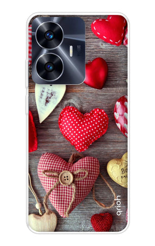 Valentine Hearts Soft Cover for Realme C55