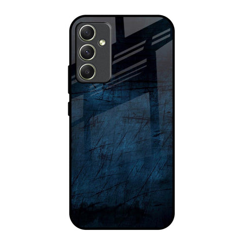 Dark Blue Grunge Glossy Case for Samsung Galaxy A34 5G