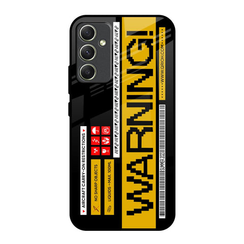 Aircraft Warning Glossy Case for Samsung Galaxy A34 5G