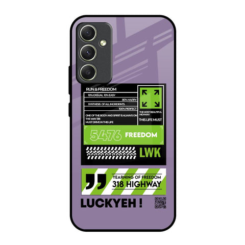 Run & Freedom Glossy Case for Samsung Galaxy A34 5G
