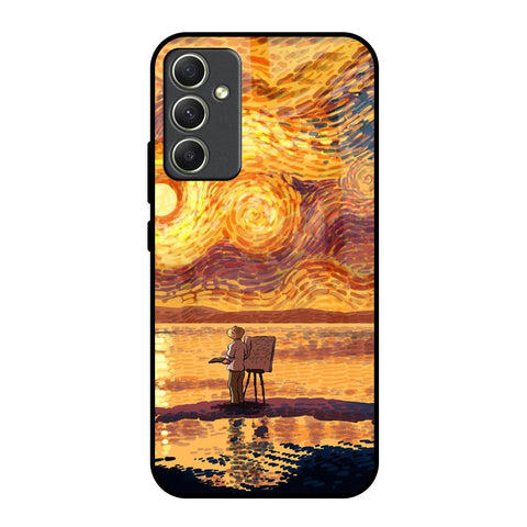 Sunset Vincent Glossy Case for Samsung Galaxy A34 5G