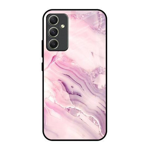 Diamond Pink Gradient Glossy Case For Samsung Galaxy A34 5G