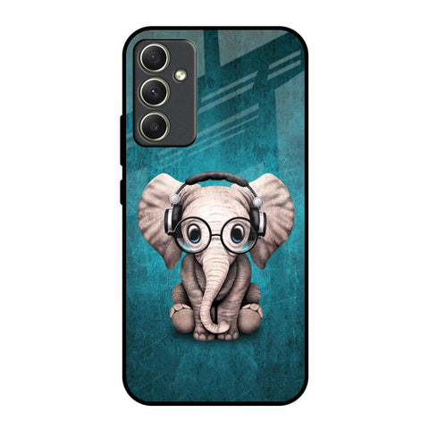 Adorable Baby Elephant Glossy Case For Samsung Galaxy A34 5G