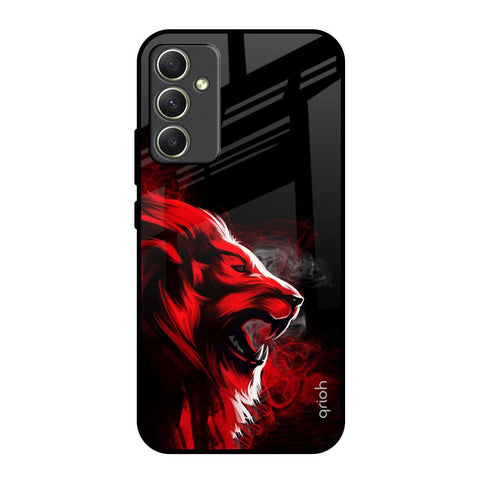 Red Angry Lion Glossy Case for Samsung Galaxy A34 5G