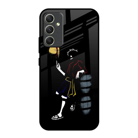 Luffy Line Art Glossy Case for Samsung Galaxy A34 5G