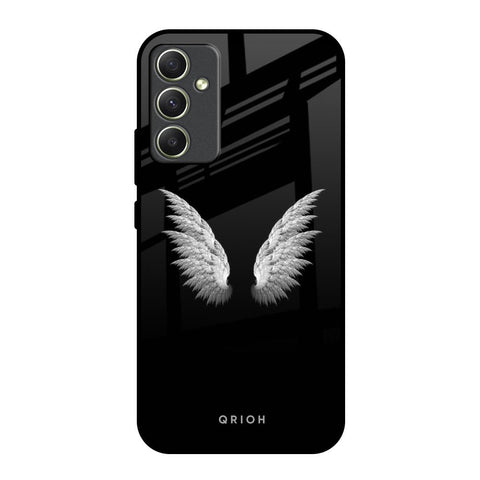 White Angel Wings Glossy Case for Samsung Galaxy A34 5G