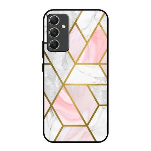 Geometrical Marble Glossy Case for Samsung Galaxy A34 5G