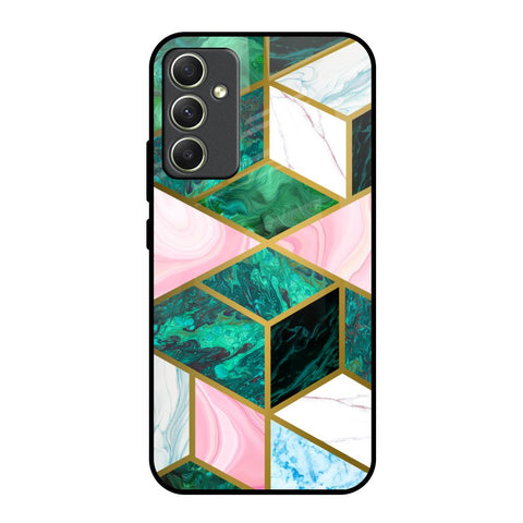 Seamless Green Marble Glossy Case for Samsung Galaxy A34 5G