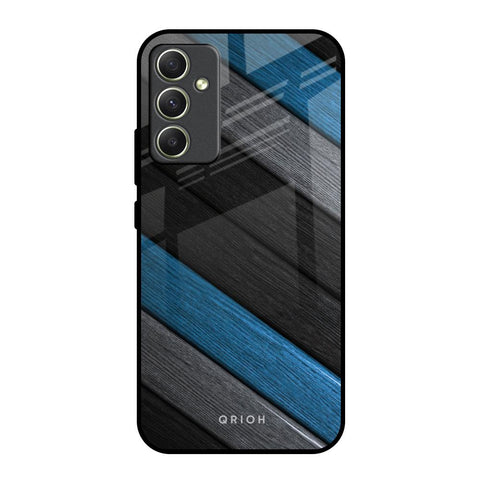 Multicolor Wooden Effect Glossy Case for Samsung Galaxy A34 5G
