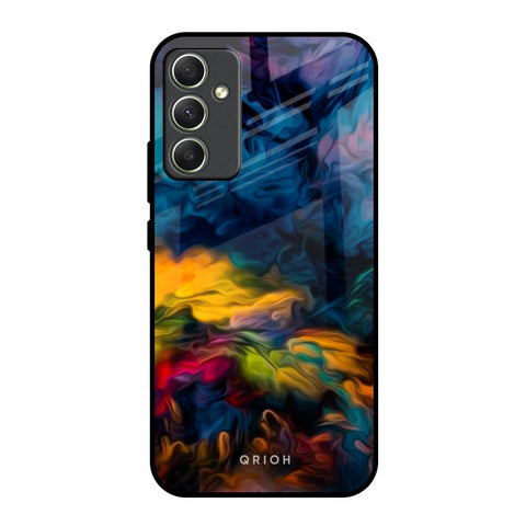 Multicolor Oil Painting Glossy Case for Samsung Galaxy A34 5G