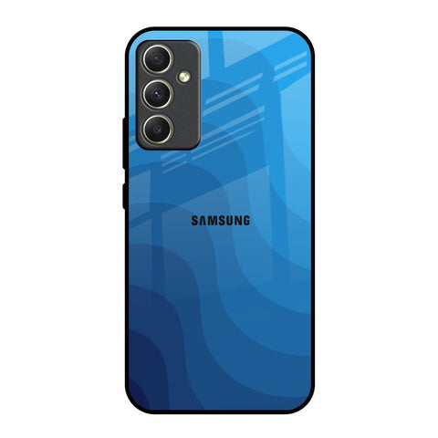 Blue Wave Abstract Glossy Case for Samsung Galaxy A34 5G