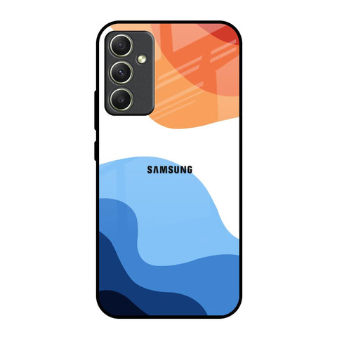 Wavy Color Pattern Glossy Case for Samsung Galaxy A34 5G