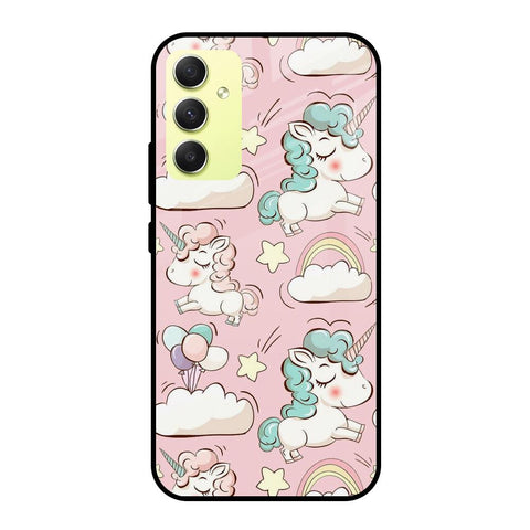 Balloon Unicorn Glossy case for Samsung Galaxy A34 5G