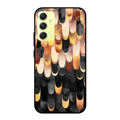 Bronze Abstract Glossy Case for Samsung Galaxy A34 5G