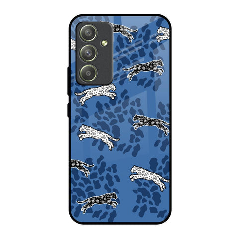 Blue Cheetah Glossy Case for Samsung Galaxy A54 5G