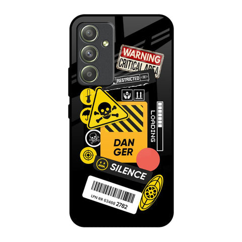 Danger Signs Glossy Case for Samsung Galaxy A54 5G