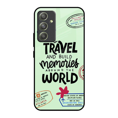 Travel Stamps Glossy Case for Samsung Galaxy A54 5G