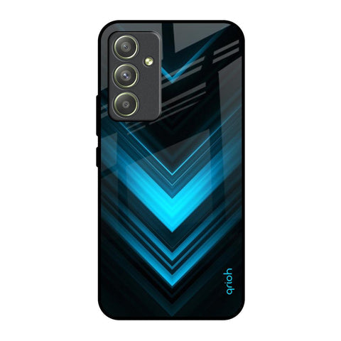 Vertical Blue Arrow Glossy Case For Samsung Galaxy A54 5G