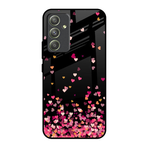 Heart Rain Fall Glossy Case For Samsung Galaxy A54 5G