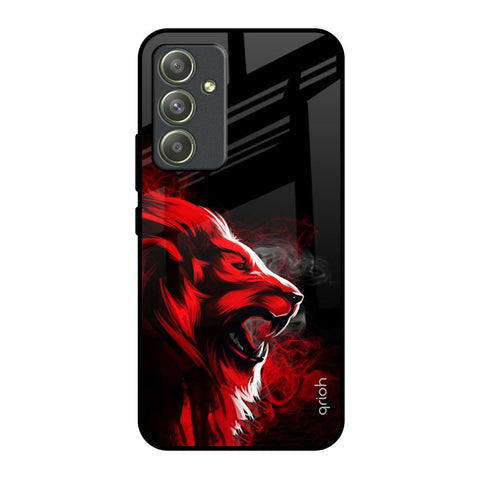 Red Angry Lion Glossy Case for Samsung Galaxy A54 5G