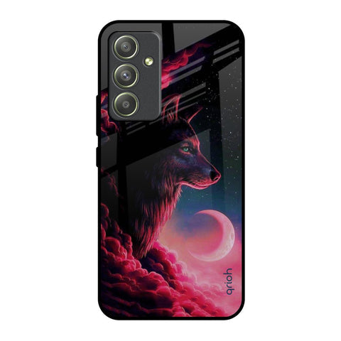Moon Wolf Glossy Case for Samsung Galaxy A54 5G