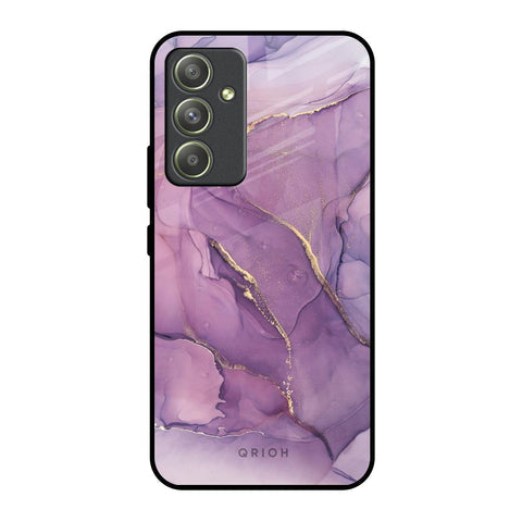 Purple Gold Marble Glossy Case for Samsung Galaxy A54 5G