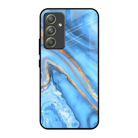 Vibrant Blue Marble Glossy Case for Samsung Galaxy A54 5G