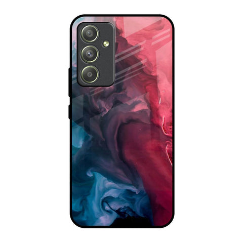 Blue & Red Smoke Glossy Case for Samsung Galaxy A54 5G