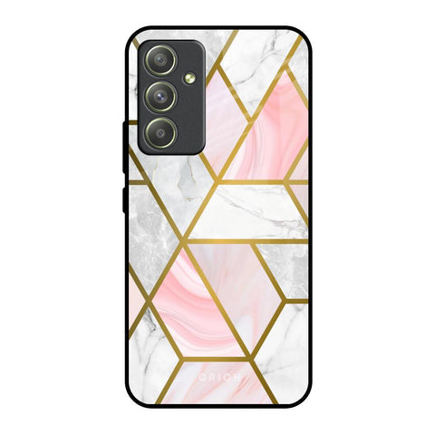 Geometrical Marble Glossy Case for Samsung Galaxy A54 5G