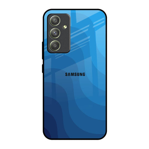 Blue Wave Abstract Glossy Case for Samsung Galaxy A54 5G