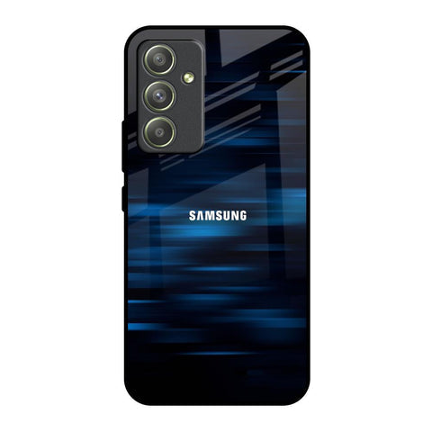 Blue Rough Abstract Glossy Case for Samsung Galaxy A54 5G