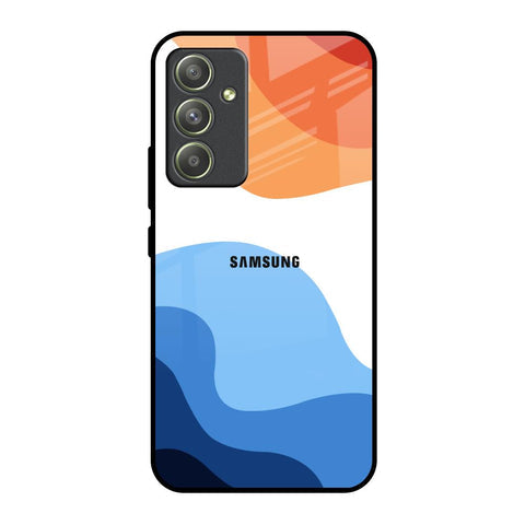 Wavy Color Pattern Glossy Case for Samsung Galaxy A54 5G