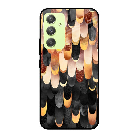 Bronze Abstract Glossy Case for Samsung Galaxy A54 5G