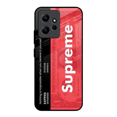 Supreme Ticket Glossy Case for Redmi Note 12