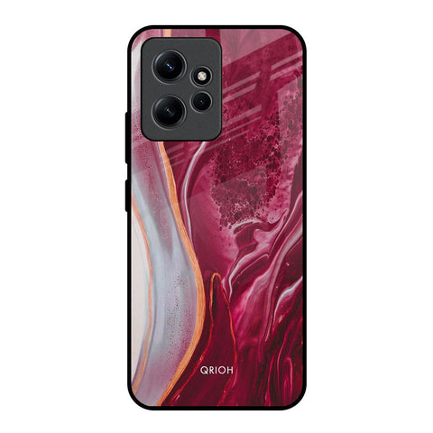 Crimson Ruby Glossy Case for Redmi Note 12
