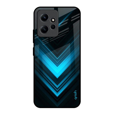 Vertical Blue Arrow Glossy Case For Redmi Note 12