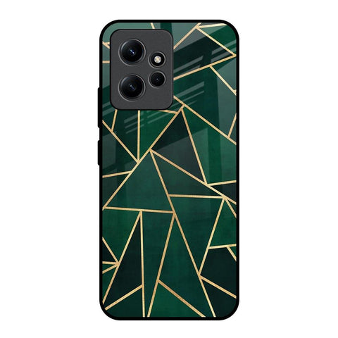 Abstract Green Glossy Case For Redmi Note 12