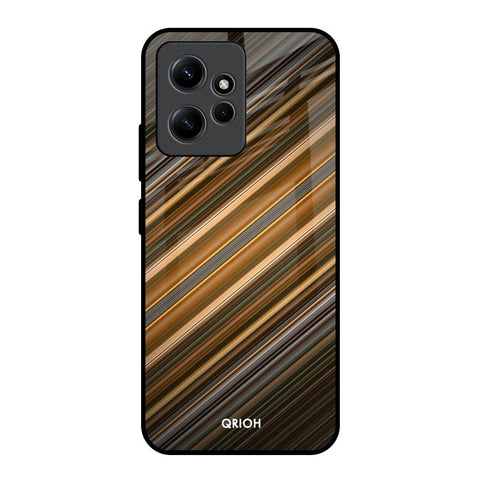Diagonal Slash Pattern Glossy Case for Redmi Note 12