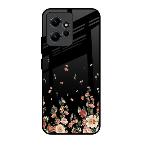 Floating Floral Print Glossy Case for Redmi Note 12