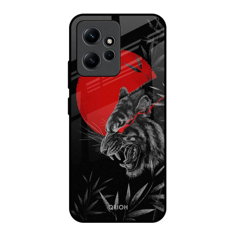 Red Moon Tiger Glossy Case for Redmi Note 12