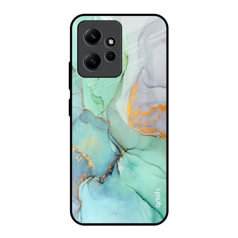 Green Marble Glossy Case for Redmi Note 12