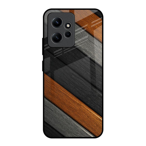 Tri Color Wood Glossy Case for Redmi Note 12