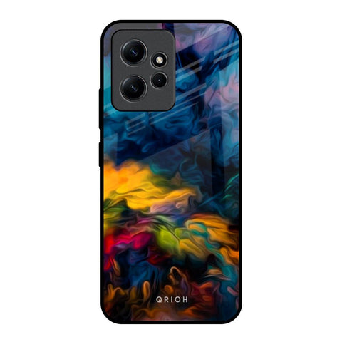 Multicolor Oil Painting Glossy Case for Redmi Note 12
