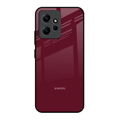 Classic Burgundy Glossy Case for Redmi Note 12