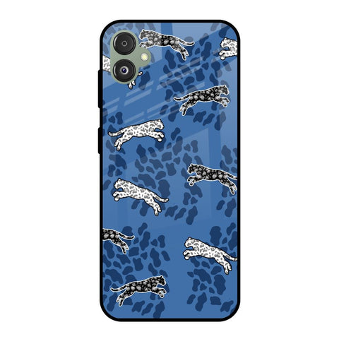 Blue Cheetah Glossy Case for Samsung Galaxy F14 5G