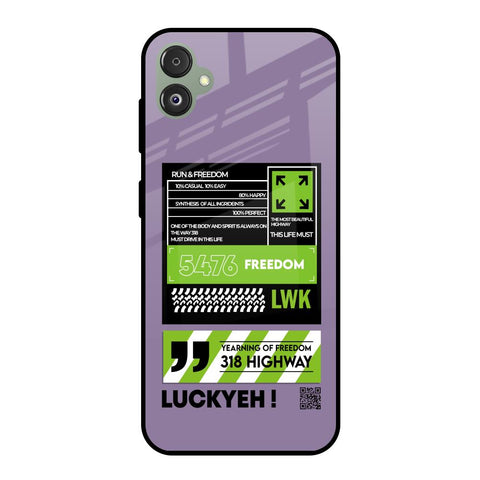 Run & Freedom Glossy Case for Samsung Galaxy F14 5G