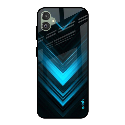 Vertical Blue Arrow Glossy Case For Samsung Galaxy F14 5G