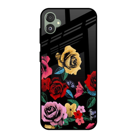 Floral Decorative Glossy Case For Samsung Galaxy F14 5G