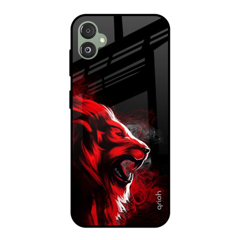 Red Angry Lion Glossy Case for Samsung Galaxy F14 5G